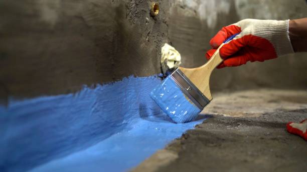 Commercial Waterproofing project at a Quincy, WA business property by SJ Waterproofing Pros